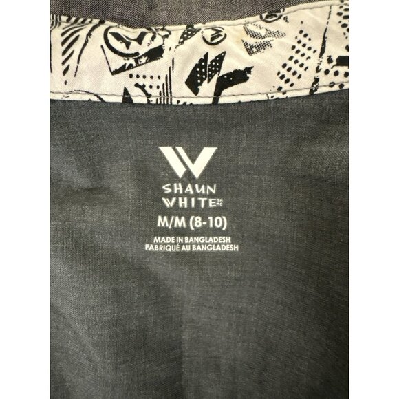Shaun White Boys Gray Button-Up Shirt With Contrast Pocket M Youth Kids Cotton - Picture 8 of 10